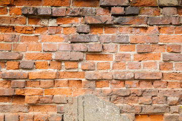 Old grunge brick wall 