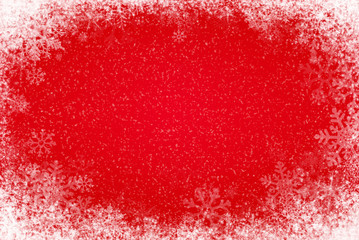 Winter red background