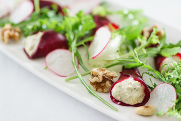 beetroot with goat cheese