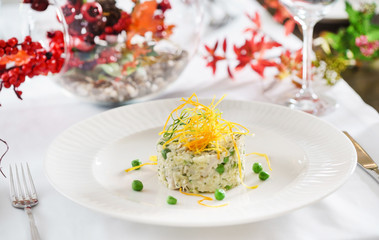 rice with peas