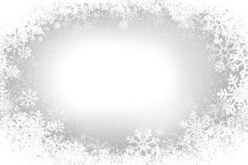 Winter background with snowflakes.
