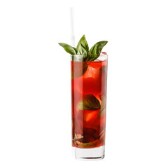 cocktail on the white background