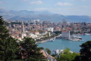 Obraz premium Split and it's harbour , Croatia