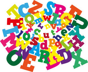 Seamless pattern of the abc