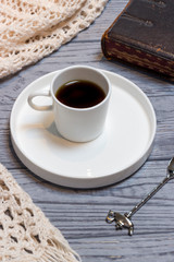 Black coffee and knitwear 