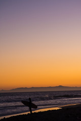 Sunset Surf California Ventura Beach