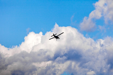 Silhoutte of airplane