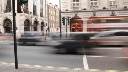 blurred trafic london