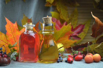 Tincture with autumn composition