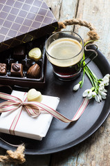 Holiday present concept