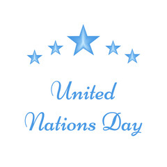 Fototapeta na wymiar United Nations Day Background