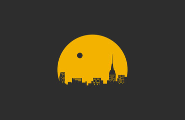 City logo design. Buildings logo. Creative city logo
