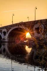 Pont Neuf in Toulouse, France.