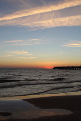 Obraz premium Sunset in Palanga