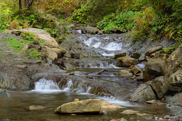 Mountain river. Zhenets river.