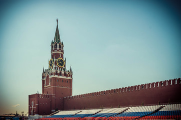 Kremlin Spasskaya tower in Moscow