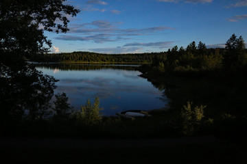 108 Mile Lake BC twilight 