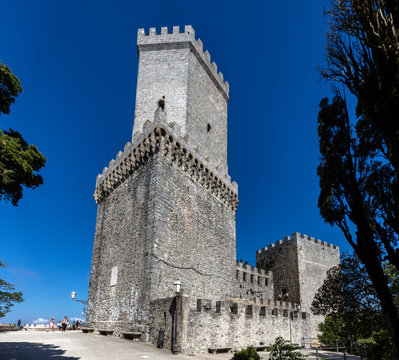 Medieval Balio tower in Erice, Sicily