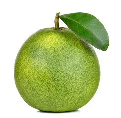 Fresh pomelo isolated on the white background