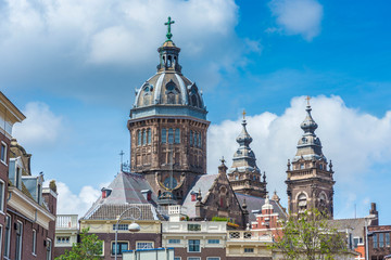 Saint Nicholas church in Amsterdam, Netherlands