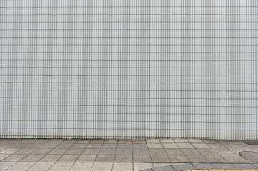 Large blank billboard on a street wall, banners with room to add your own text