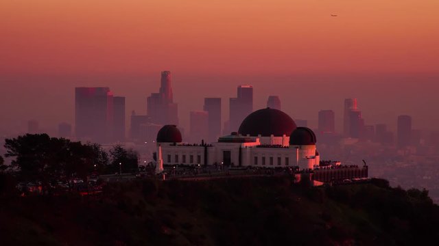 Beautiful Los Angeles Sunset Timelapse from Griffith Park