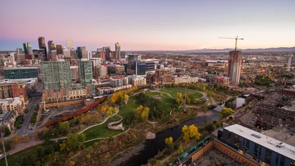 Cercles muraux Photo aérienne Downtown Denver