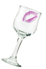 Kiss on the glasses