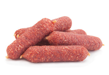 Small salami sausage slice