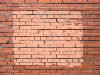 Grunge red dirty brick wall underground texture