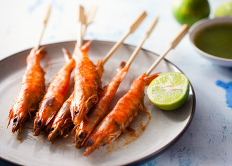 grilled shrimp stick