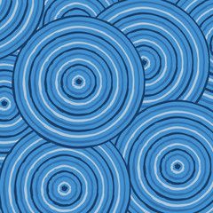 Abstract Aboriginal line painting in vector format.