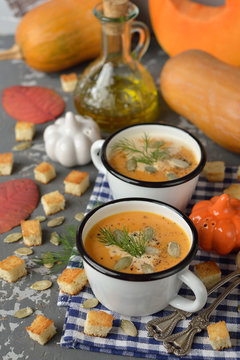Pumpkin soup puree