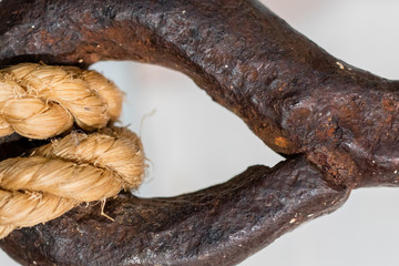 Old rusted fishing hook - Close-up