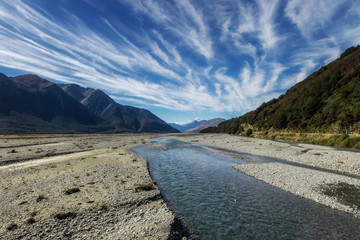 Arthur's Pass National Park in the South Island., New Zealand.
