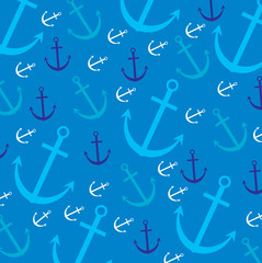 Seamless anchor pattern in vector format.