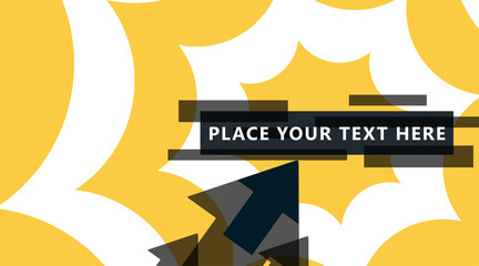 Black arrow banner background template vector