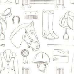 Horse riding pattern