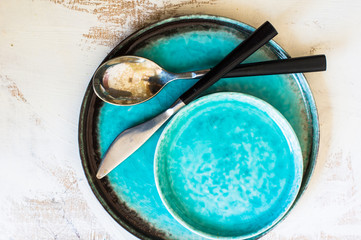 Rustic table setting