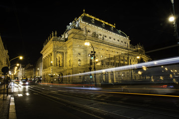 Fototapeta na wymiar The historic National Theater in Prague, Czech Republic