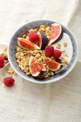 Breakfast bowl with fruits