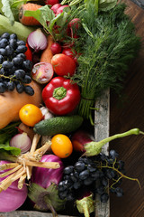 Fresh local vegetables