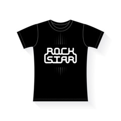Rock Star - music typography, t-shirt graphics, vectors illustra