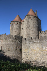 Fototapeta na wymiar Cité de Carcassonne