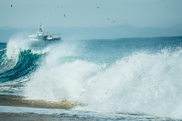 Naklejka premium Wave