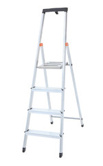 Aluminum metal step-ladder
