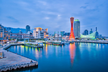 Obraz premium Port Kobe w Japonii