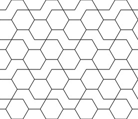 Fototapety  Streszczenie geometryczny czarno-biały hipster projektowanie mody druku sześciokątny wzór
