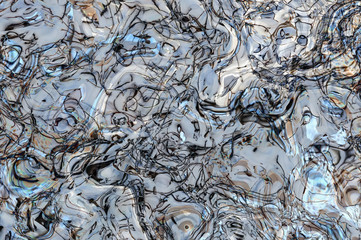 abstraction curves winter pattern