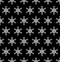 Abstract geometric christmas fashion pillow snowflakes pattern